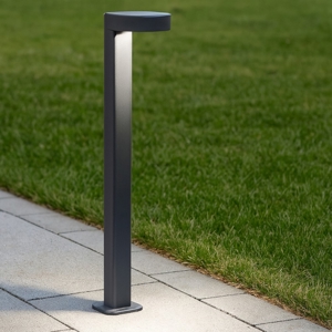 Lampione da giardino gea luce led 13w 4000k antracite ip65 h50 cm
