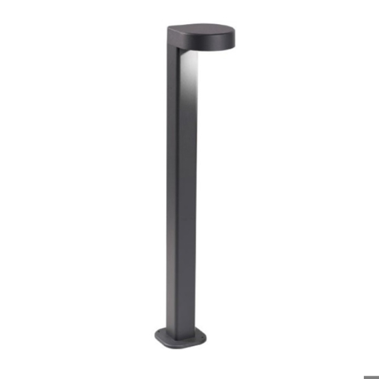 Lampione da giardino gea luce led 13w 4000k antracite ip65 h50 cm