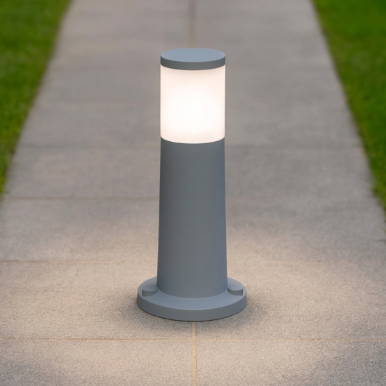 Lampioncino grigio per esterno giardino moderno loano top light