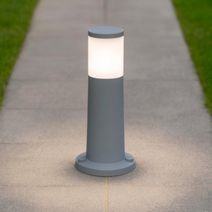 Lampioncino grigio per esterno giardino moderno loano top light