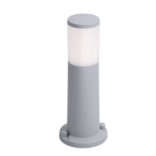 Lampioncino grigio per esterno giardino moderno loano top light