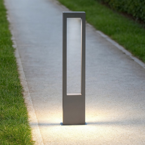 Maytoni bonn lampione da giardino led 3000k ip65 rettangolare