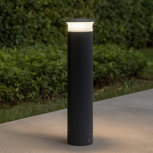 Lampione basso da giardino moderno grafite led