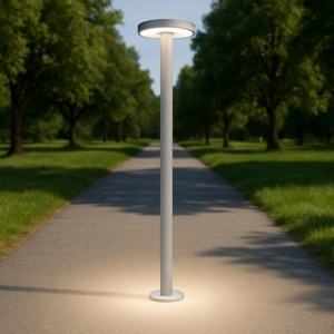 Maytoni wald lampione da giardino led 3000k ip65 colore grigio