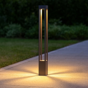 Maytoni elbe lampione da giardino moderno led 3000k ip65 rettangolare