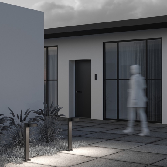Maytoni share lampione da giardino led 3000k ip54 design moderno