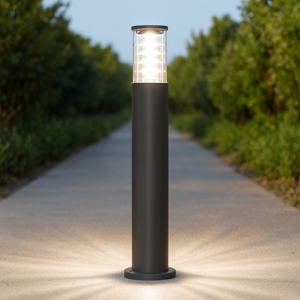 Maytoni bronx lampione da giardino ip54 colore grigio