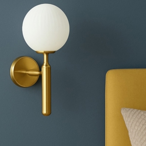 Applique per comodino camera da letto stile classico oro fp