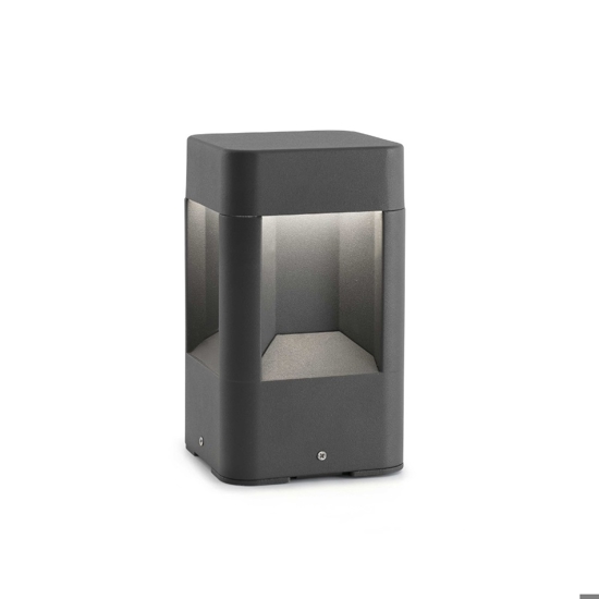 Lampioncino da esterno led 8w 3000k ip54 moderno antracite