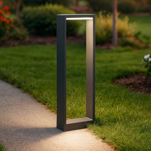 Lampione da esterno led 8w 3000k per giardino 50 cm moderno