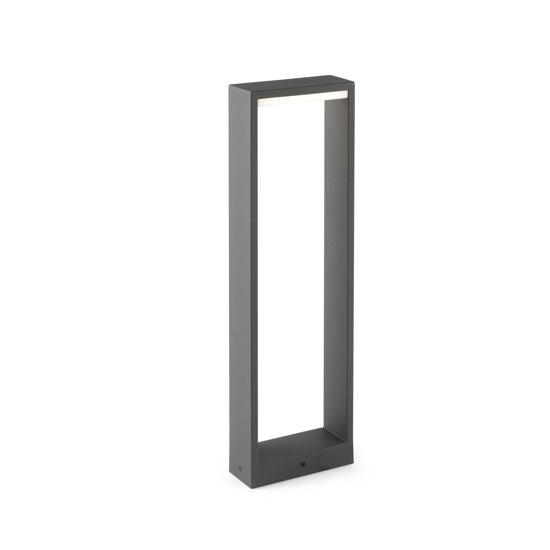 Lampione da esterno led 8w 3000k per giardino 50 cm moderno