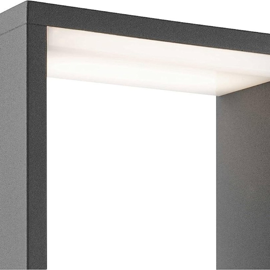 Lampione da esterno led 8w 3000k per giardino 50 cm moderno