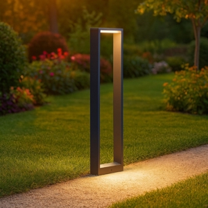 Lampione da esterno led 8w 3000k ip54 moderno illuminazione verso il basso