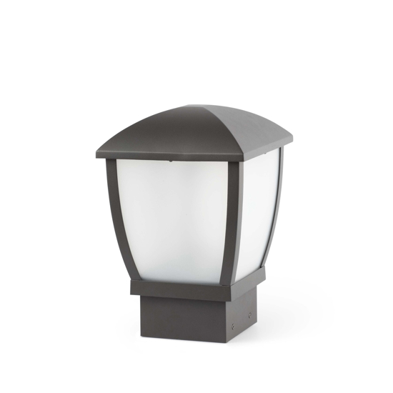 Lampioncino lanterna antracite moderna da giardino