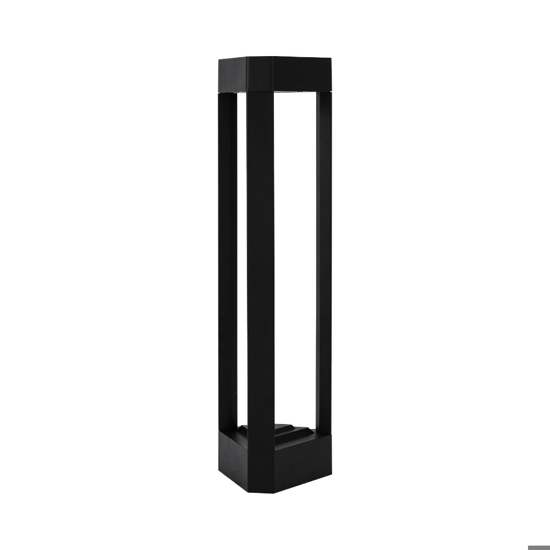 Lampioncino nero design moderno per giardino led 9w 3000k