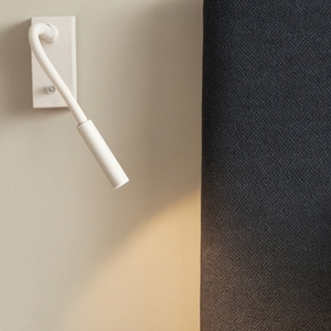 Applique luce comodino camera da letto led 3w 3000k bianco braccio orientabile