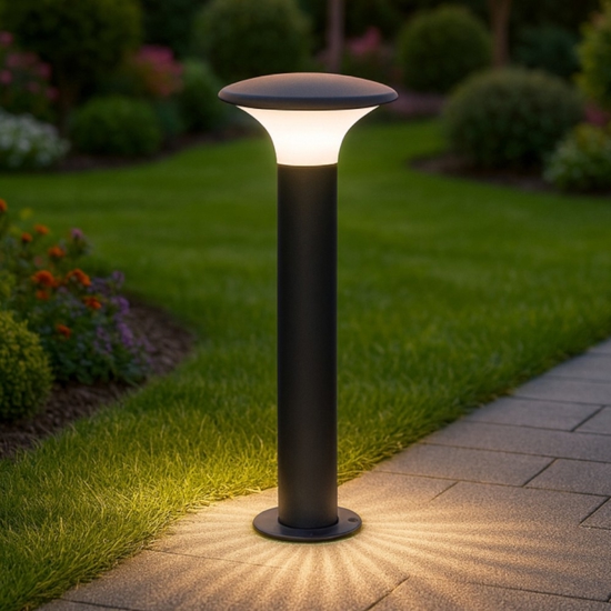 Lampione da giardino moderno antracite gea luce Lampione da giardino moderno antracite gea luce