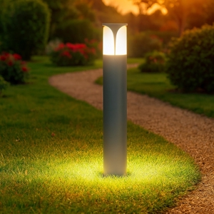 Gea luce lampioncino da giardino ip44 grigio h80 cm