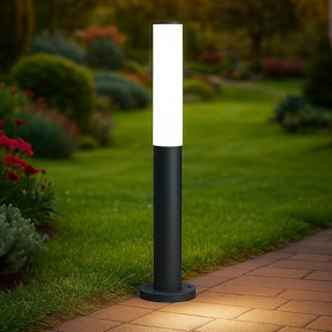 Etere pt lampione da giardino antracite led 10w 4000k ideal lux