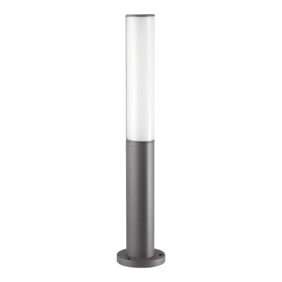 Etere pt lampione da giardino antracite led 10w 4000k ideal lux
