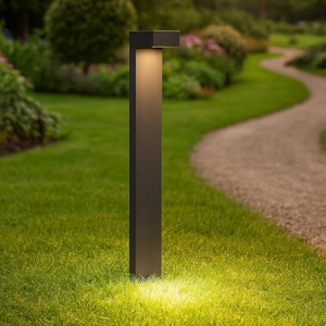 Sirio pt2 h80 lampione da giardino ip44 grigio 80cm ideal lux