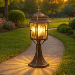 Lampioncino da giardino lanterna ruggine