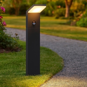 Lampioncino per giardino moderno led 8w 3000k con sensore di movimento