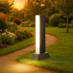 Lampioncino da giardino antracite moderno led 11w 3000k ip44
