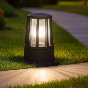 Paletto lampioncino moderno da per giardino antracite