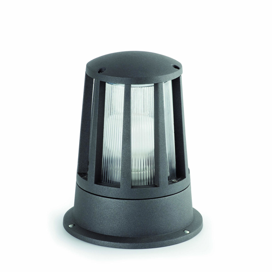 Paletto lampioncino moderno da per giardino antracite
