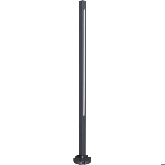 Jedi pt h080 ideal lux lampione da giardino antracite led 12w 3000k