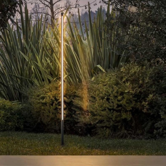 Jedi pt h080 ideal lux lampione da giardino antracite led 12w 3000k
