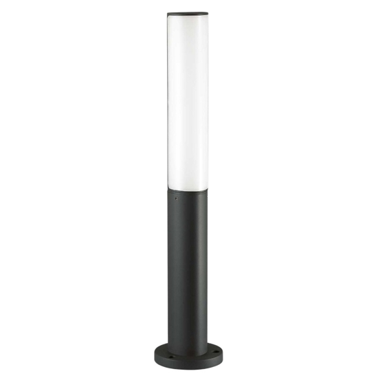 Ideal lux etere pt 3000k lampione nero da esterno ip44 led 9,5w