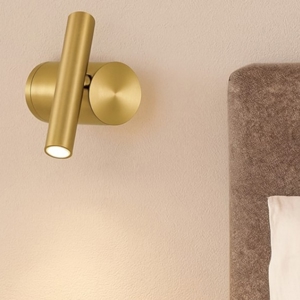 Applique oro per comodini camera da letto moderna led 3000k fp