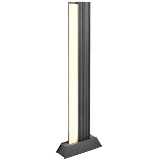 Lampione antracite da giardino 100cm led 16w 3000k ip44 moderno