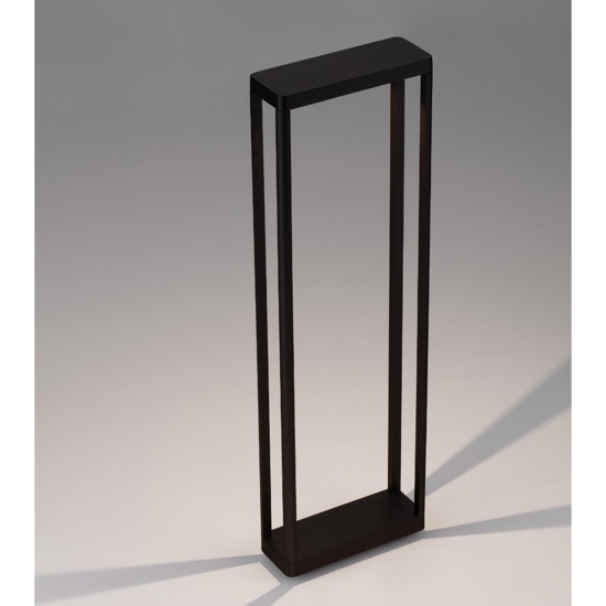 Lampione alto da giardino moderno led 8w 3000k nero