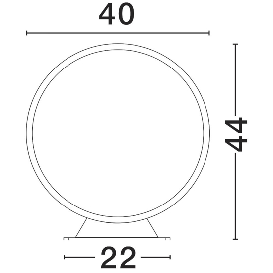 Lampioncino per giardino moderno led 6w 3000k nero rotondo Lampioncino per giardino moderno led 6w 3000k nero rotondo