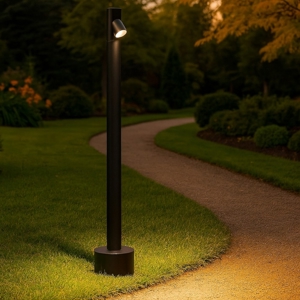 Visualizza i dettagli per Lampione da giardino nero led 4w 3000k moderno cilindrico Lampione da giardino nero led 4w 3000k moderno cilindrico