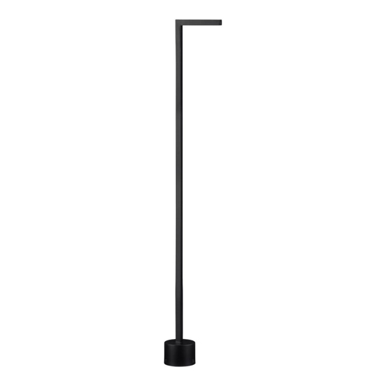 Lampione 95cm sottile moderno nero da giardino led anti salsedine Lampione 95cm sottile moderno nero da giardino led anti salsedine