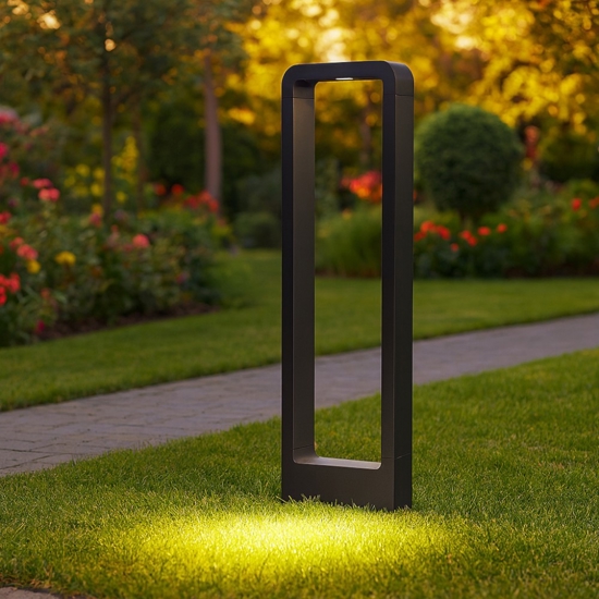 Lampione protezione anti salsedine moderno per esterni led 3000k