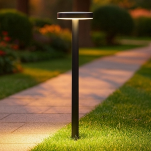 Lampioncino nero da giardino led 5w 3000k moderno