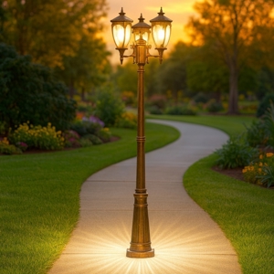 Maytoni fleur lampione da giardino ip44 3 luci