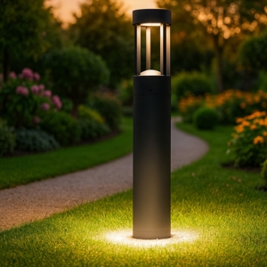 Maytoni vint lampione da giardino moderno led 9w 3000k ip65