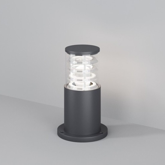 Maytoni bronx lampioncino da giardino ip54 colore grigio