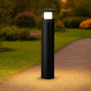 Lampione tubolare moderno led 6w 3000k per giardino