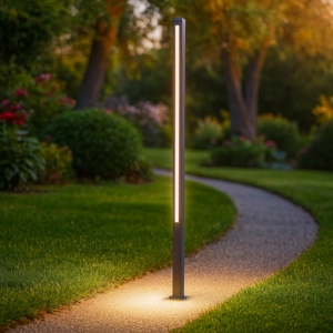 Maytoni pole lampione da giardino moderno con picchetto led 3000k ip65