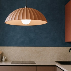Lampadario moderno ondaluce rustic in cemento ruggine