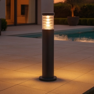 Tronco pt1 h60 ideal lux paletto nero tubolare 6 da giardino ip65