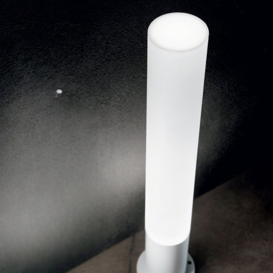 Edo pt1 outdoor round lampioncino da terra ip44 giardino antracite ideal lux
