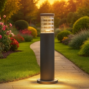 Lampioncino tronco pt1 h40 antracite da giardino ideal lux ip65